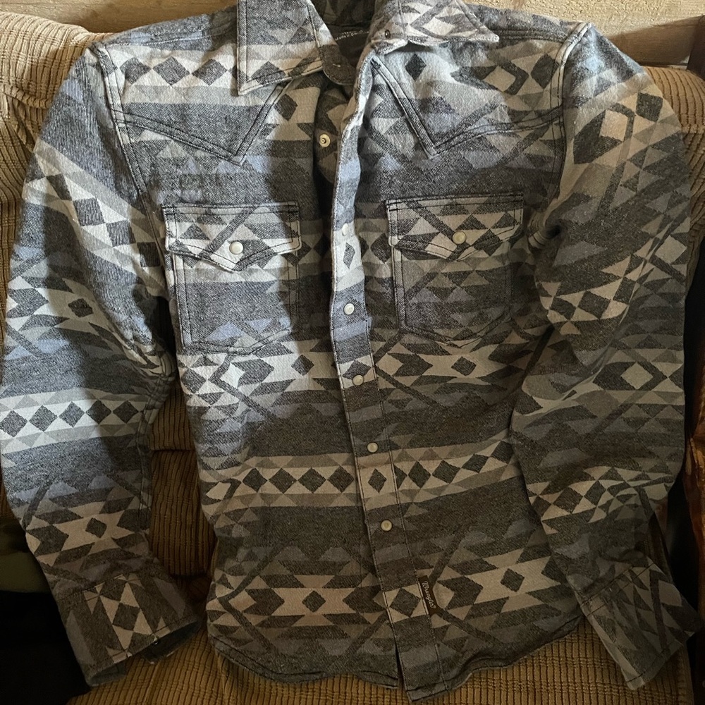 Wrangler Gray Patterned Jacket - image 1